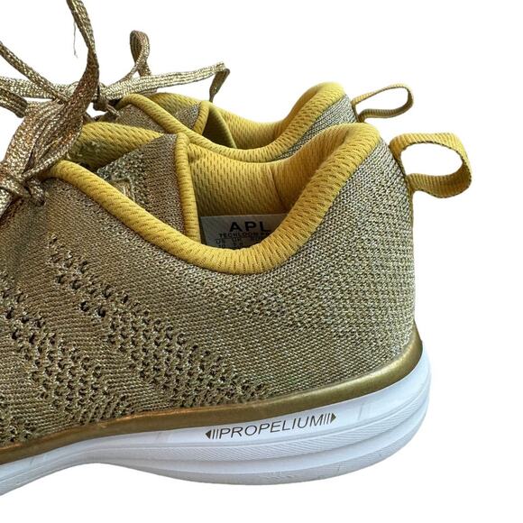 APL: Athletic Propulsion Labs Techloom 24k Pro Gold Women’s Running Sneakers - Picture 7 of 8